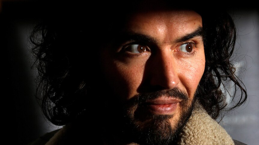 A profile picture of UK comedian Russell Brand