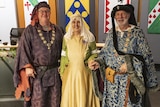 Councillors dressed in medieval clothing