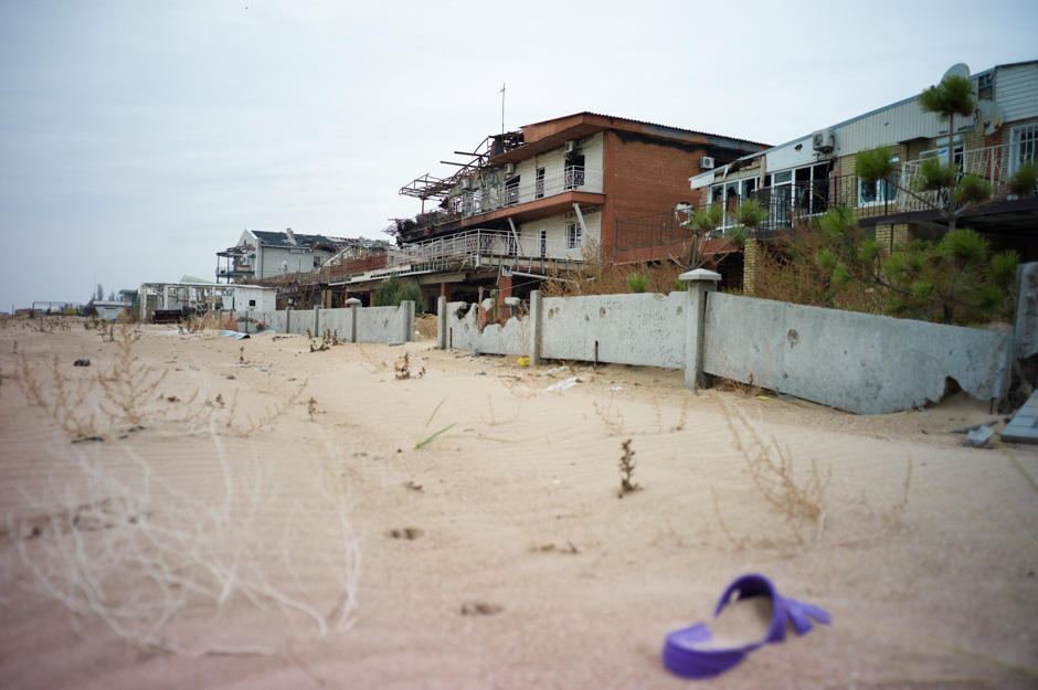 The beachfront remains of Shirokino, permanent home to 1000 residents, and many more well-paying tourists in the summer.