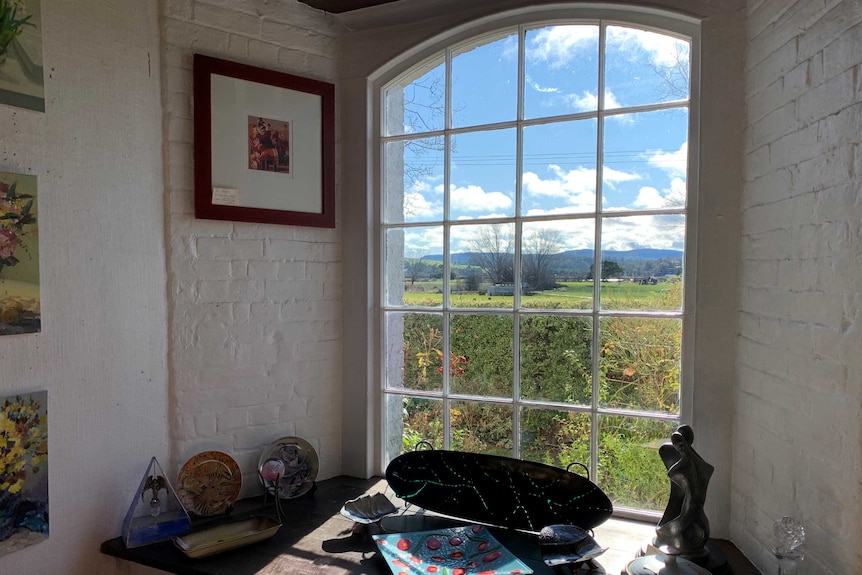 View from window of Bowerbank Mill.