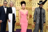 Composite of Eugene levy, Catherine O'Hara, Sandra Oh and Billy Porter