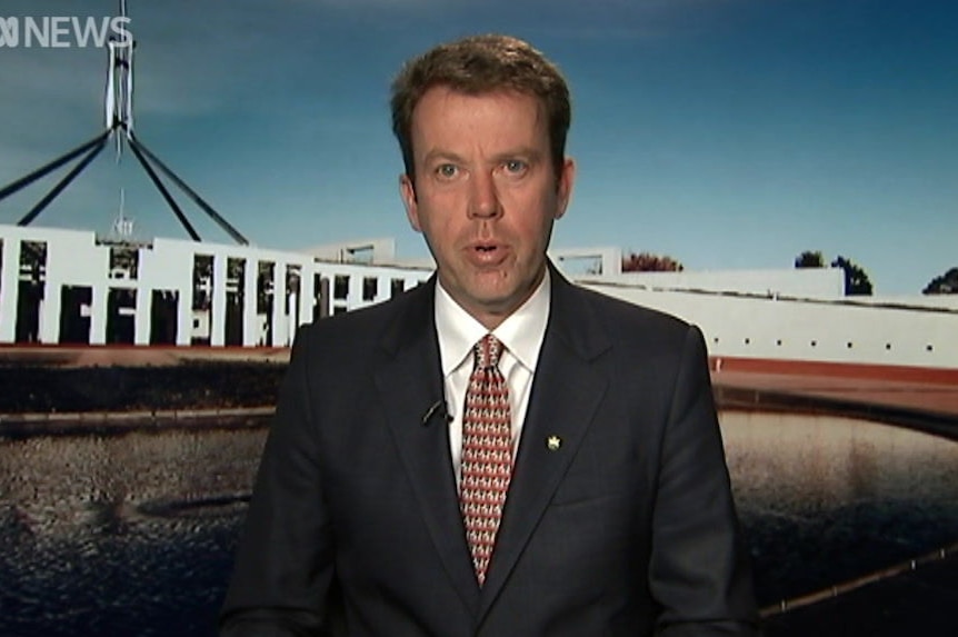 Education Minister Dan Tehan speaks to ABC News Breakfast from a parliament house studio.