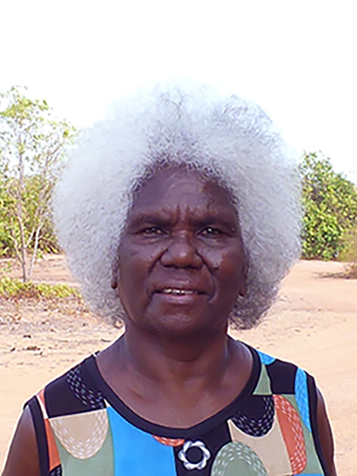 Portrait of Kathy Guthadjaka looking at camera