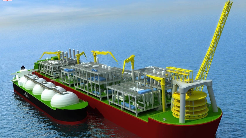 A floating LNG platform