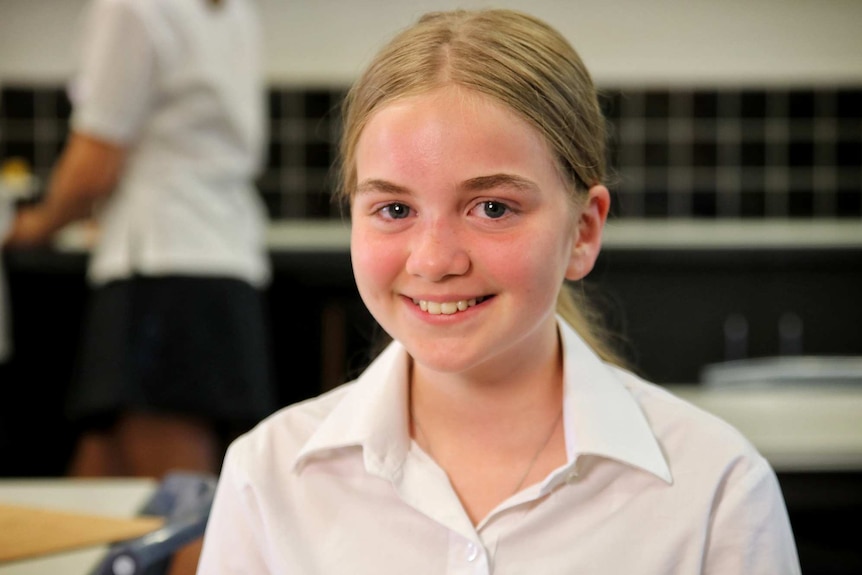 A head and shoulders shot of a female Year 7 student.