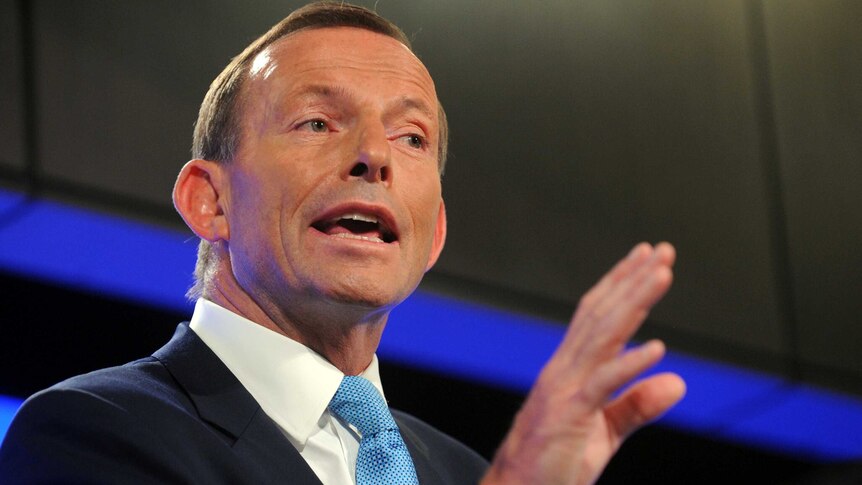 Tony Abbott at the National Press Club.
