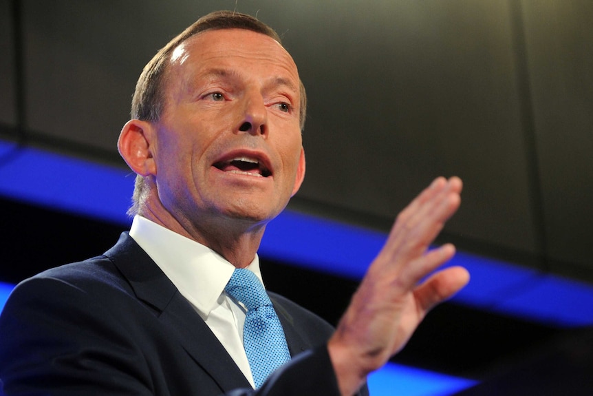 Tony Abbott's Coalition has released just two positive policies (AAP)