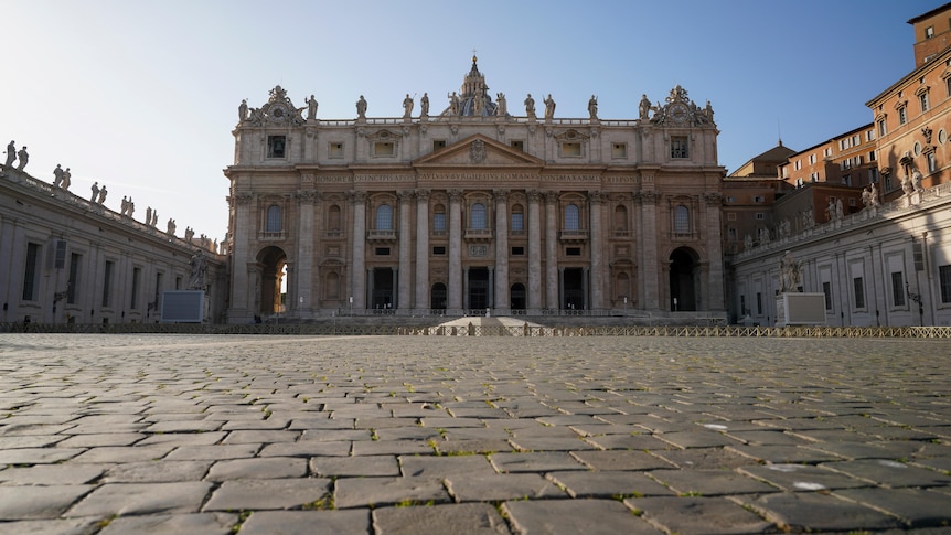A view of St. Peter's Basilica at the Vatican