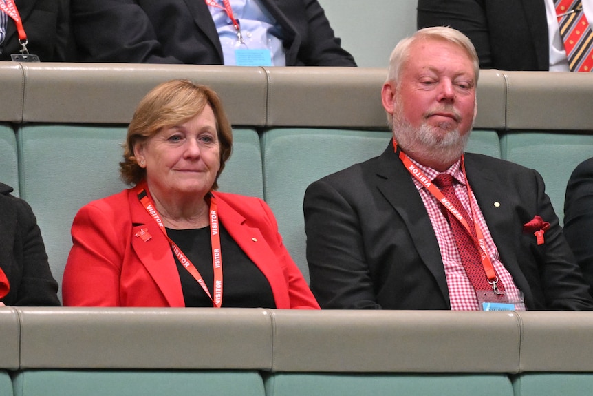 Denise and Bruce Morcombe during Question Time in the House of Representatives at Parliament House in Canberra, Tuesday, June 25,