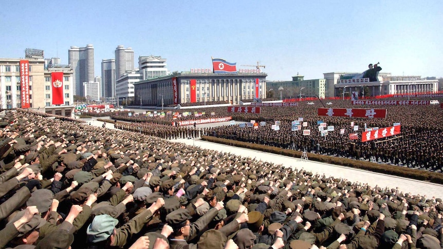 N Korea holds rally in Pyongyang