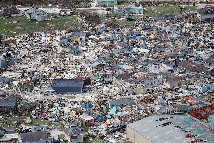 Destruction from Hurricane Dorian at Marsh Harbour in Great Abaco Island, Bahamas on Wednesday, Sept. 4, 2019