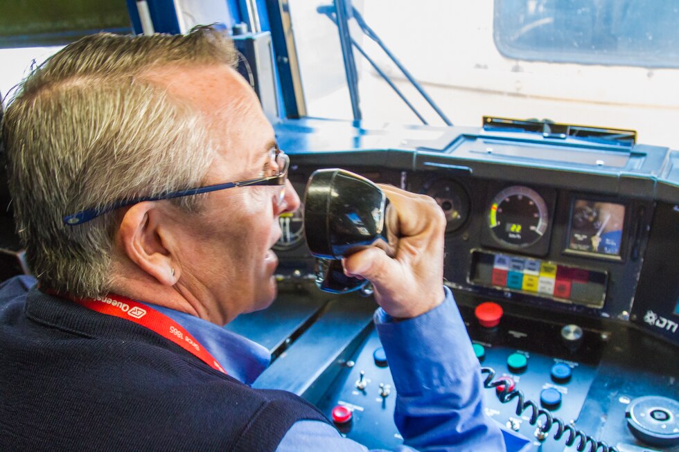 Ben Olsen is the Queensland Rail train guard who puts smiles on the