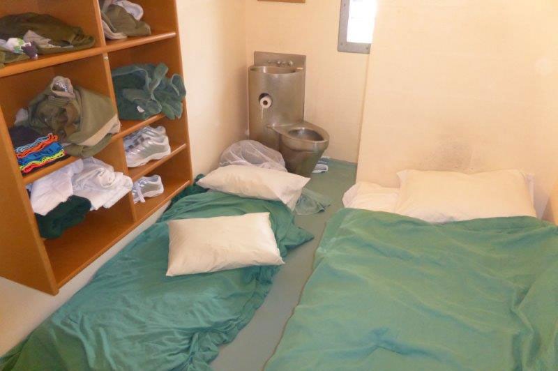 Overcrowded jail cell at Woodford Correctional Centre