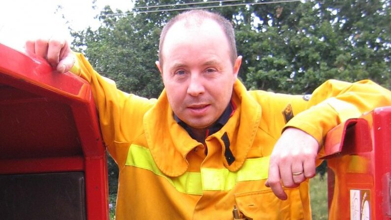 Volunteer firefighter Peter Harry