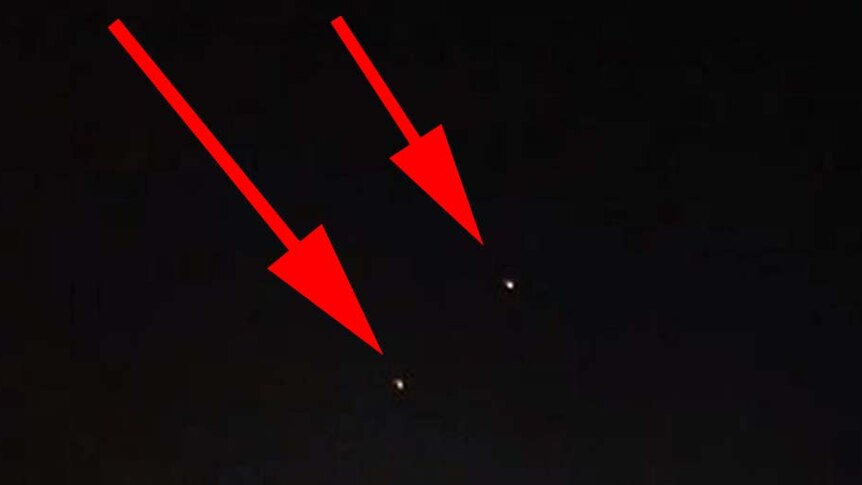 Suspected UFOs above Cardwell