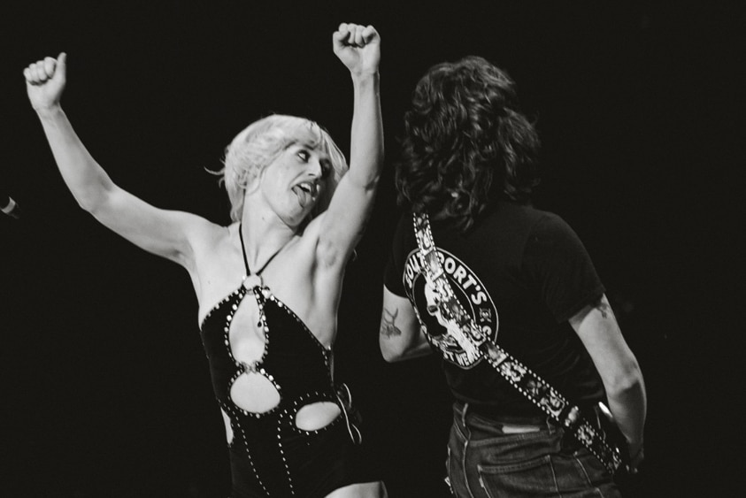 Amyl & The Sniffers performing live at Splendour In The Grass 2022, Sun 24 July
