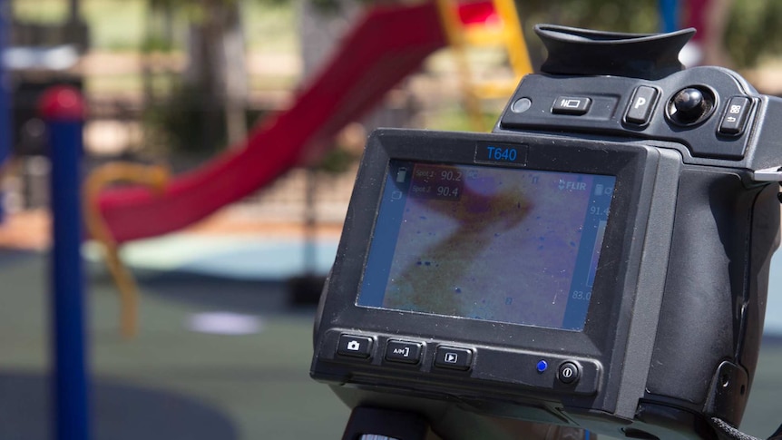 Thermal camera in a playground