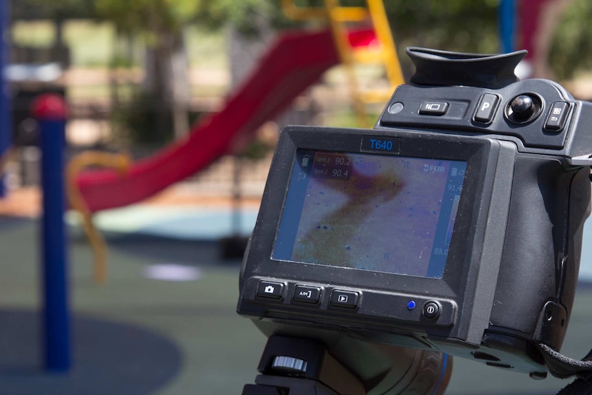 Thermal camera in a playground
