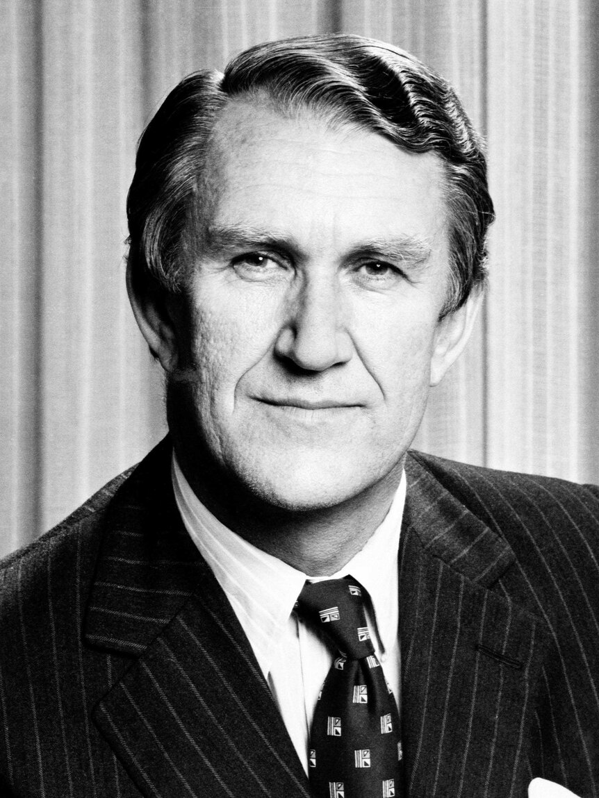 Australian Prime Minister Malcolm Fraser, who served from 1975 to 1983.