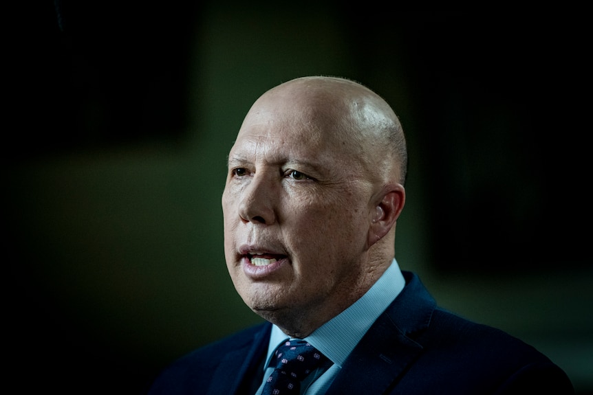 Peter Dutton speaking