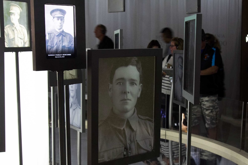 Photo gallery at the Spirit of Anzac Centenary Experience in Sydney