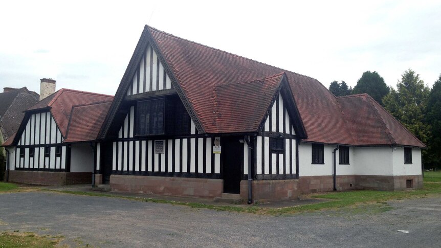 The community hall at Holme Lacy, England was commissioned by Australia's Tooth family brewing dynasty