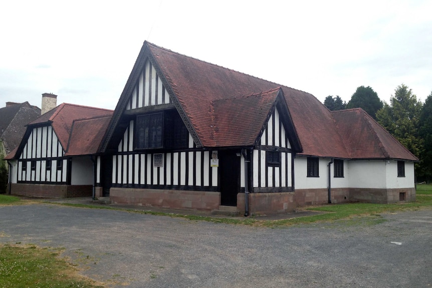 The community hall at Holme Lacy, England was commissioned by Australia's Tooth family brewing dynasty