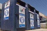 Video still: St Vincent de Paul Society donation bins in Canberra