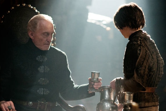 Arya serves Tywin in season 2 of Game of Thrones