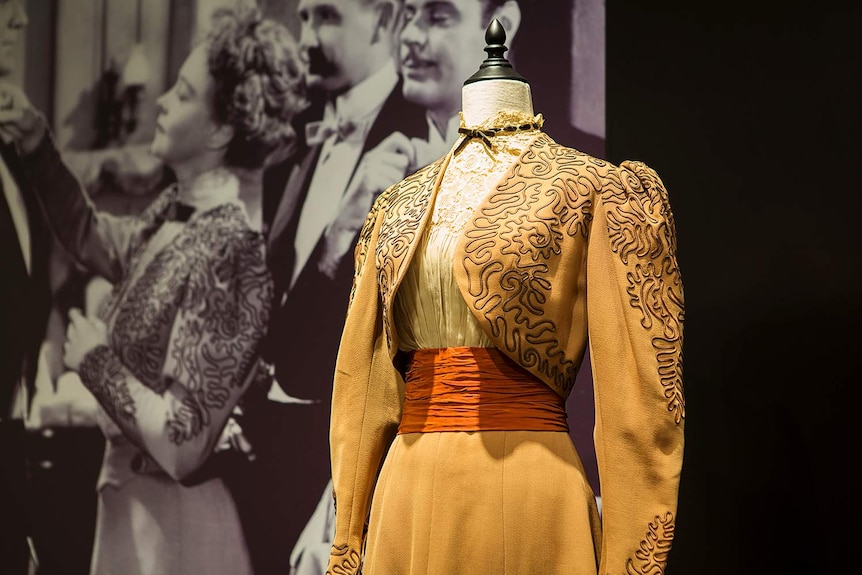 Lillian Gish wore this yellow embroidered Edwardian-style suit in the 1946 film, Miss Susie Slagle's.