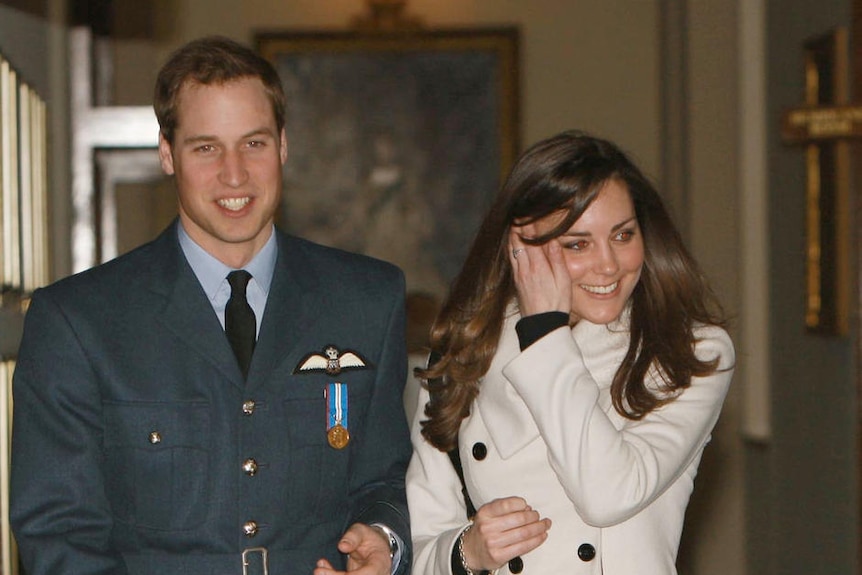 Prince William with girlfriend Kate Middleton