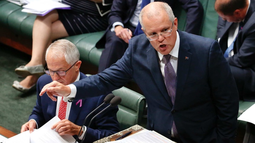 Treasurer Scott Morrison during Question Time on February 16, 2017.