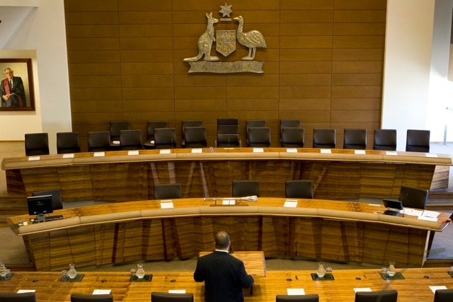 A man stands in the federal court in Sydney