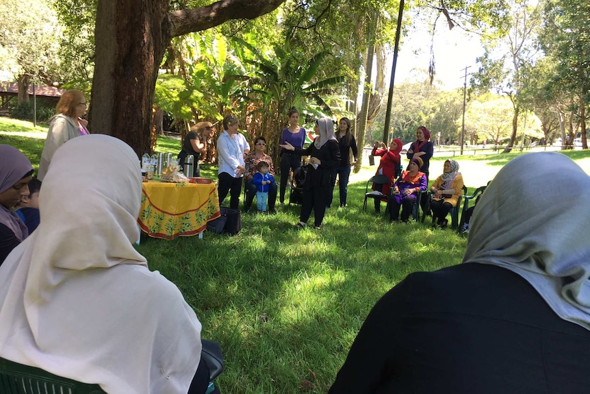 A refugee mothers' group in Sydney has a picnic.