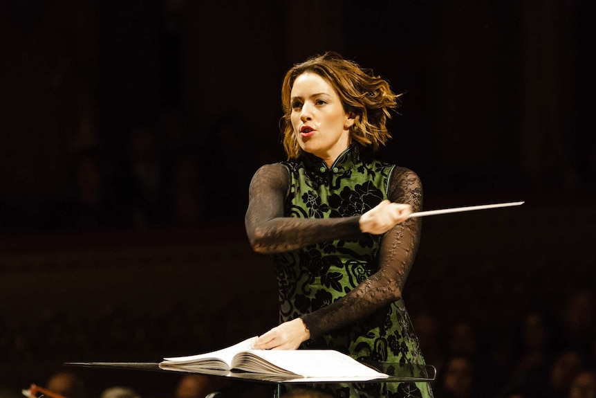 Mexican conductor Alondra de la Parra.