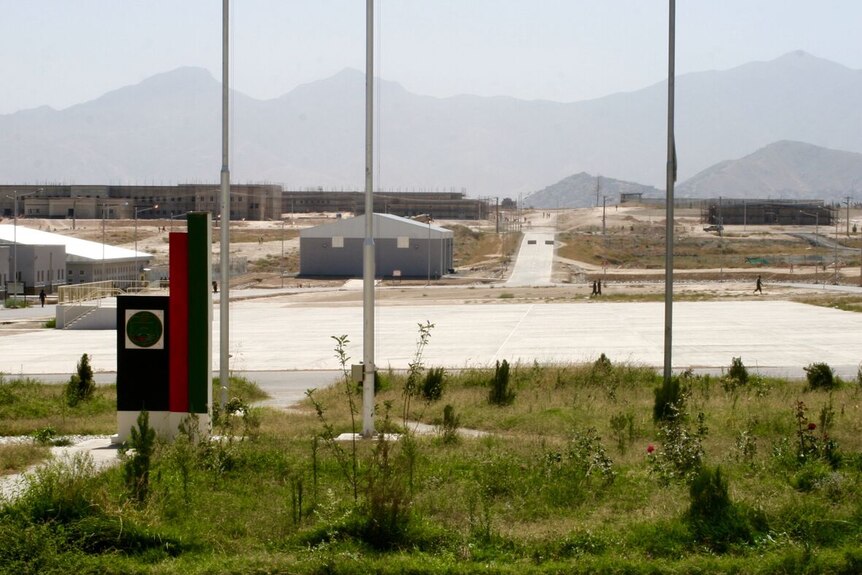 The sprawling Afghanistan National Army Officer Academy on the outskirts of Kabul