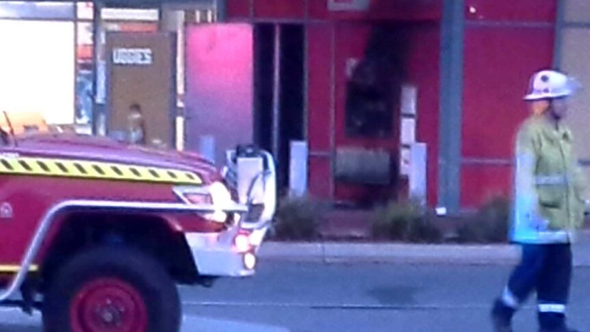 ATM set on fire