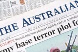 Front page of The Australian newspaper