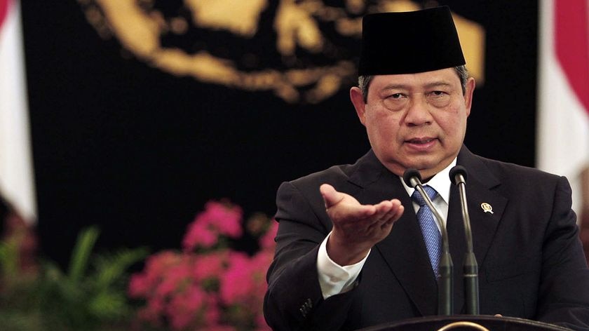 Suspected attack.... Indonesian president Susilo Bambang Yudhoyono.