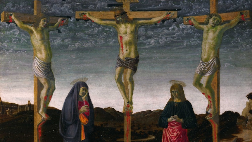 The Crucifixion: Attrib. Francesco Botticini (1471?) National Gallery, London
