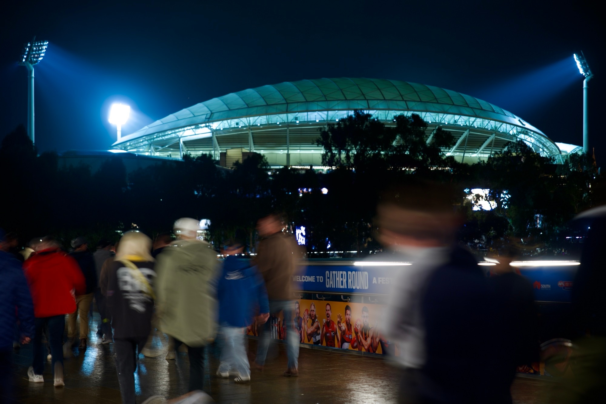 Fans living it up in Adelaide for Gather Round but future of event uncertain