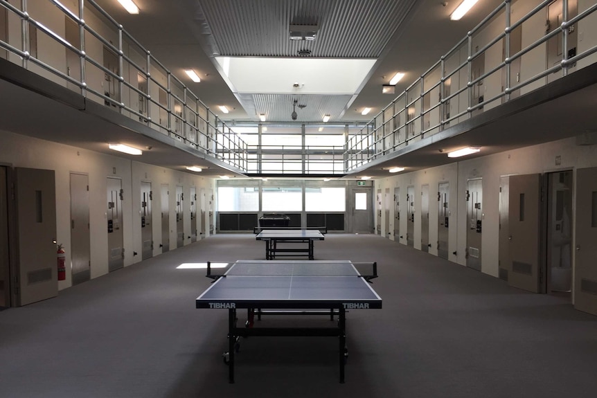 Inside Melbourne's Ravenhall Prison.