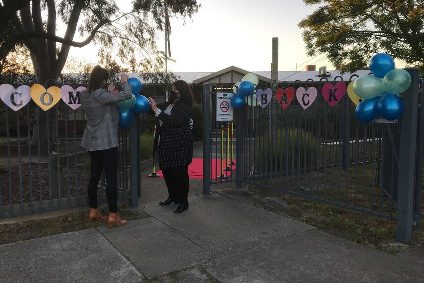 A photograph of Spring Park Primary School preparing to welcome back students