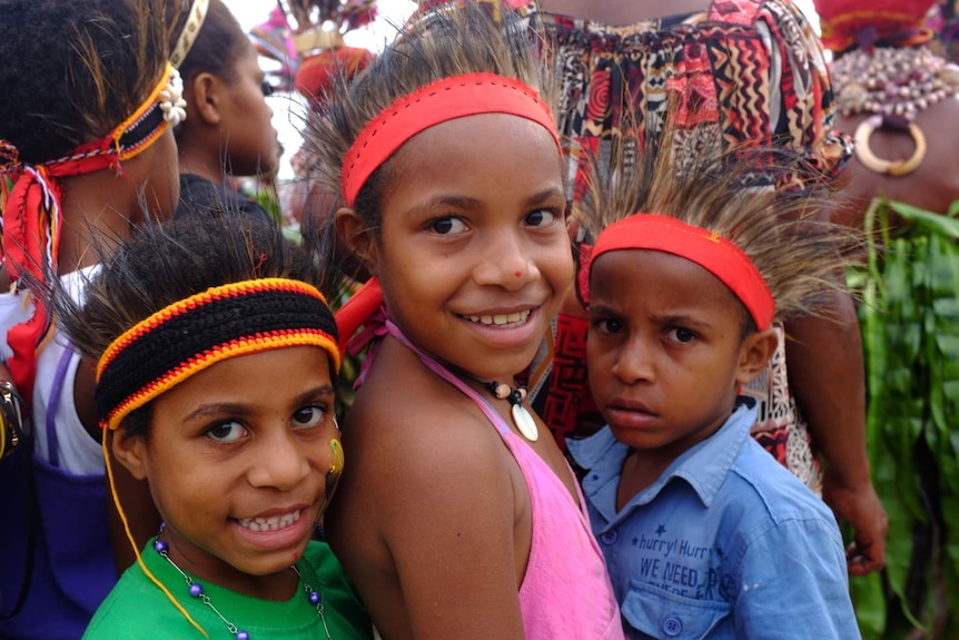 Children at the festival