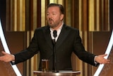Ricky Gervais opens the Golden Globes