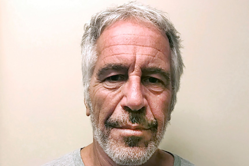 Convicted sex offender Jeffrey Epstein in his 2017 mug shot.
