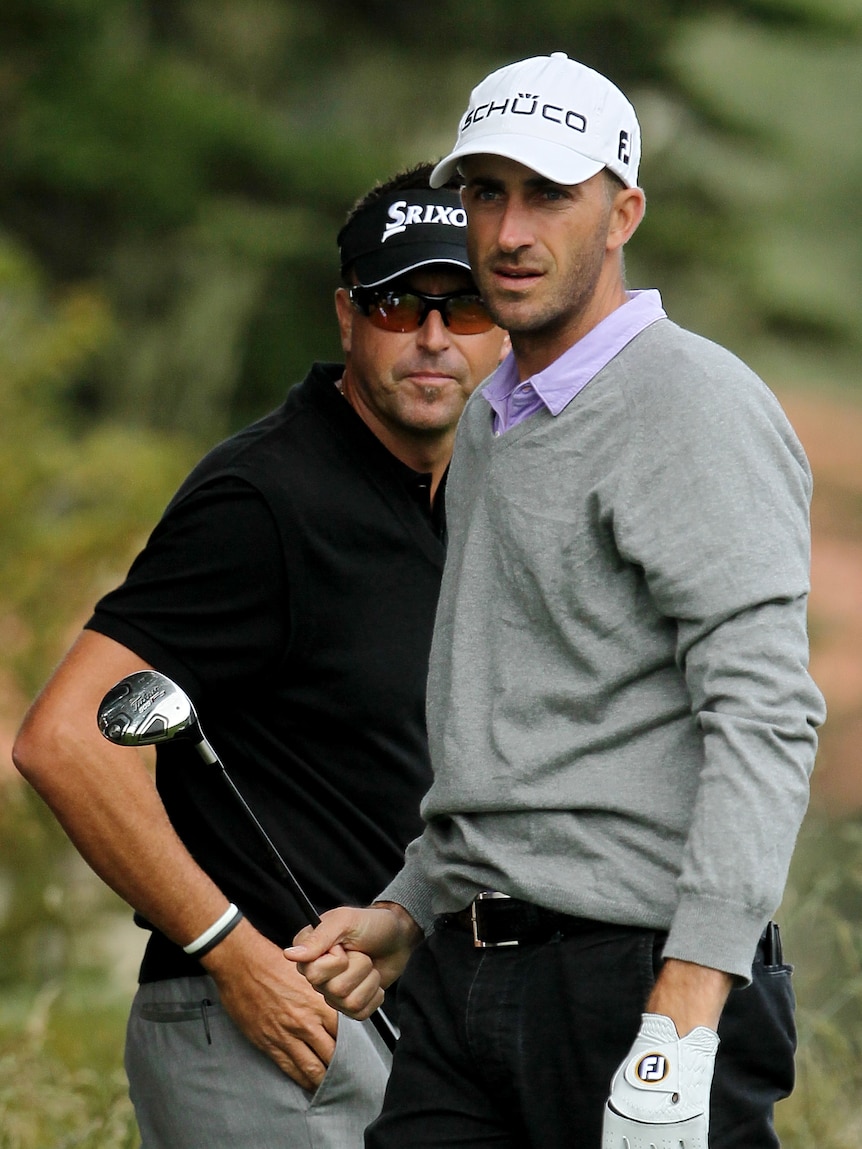 Geoff Ogilvy and Robert Allenby were involved in a public spat at a Sunshine Coast hotel (file photo)