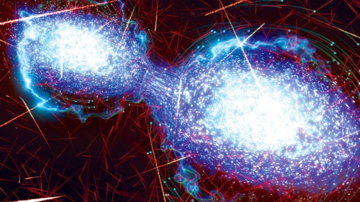 Artist's impression of quantum entanglement