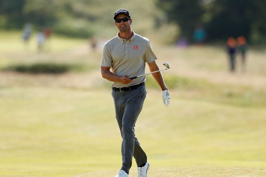 Australia's Adam Scott during a practice round at Royal Birkdale ahead of the British Open.