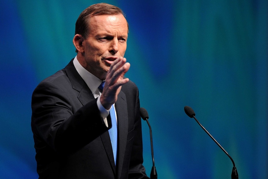Tony Abbott addresses Coalition campaign launch